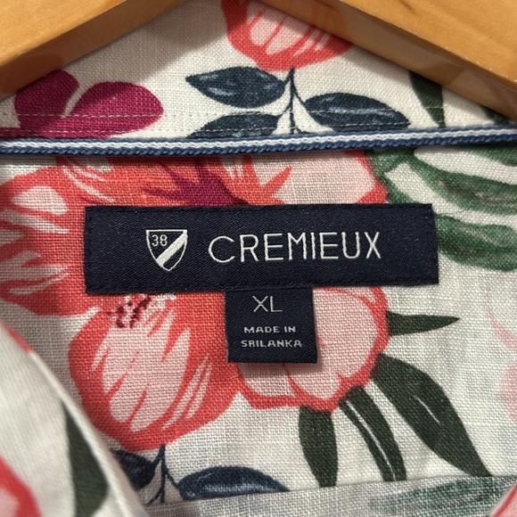 CREMIEUX 100% Linen Tropical Button down size XL - Picture 4 of 8